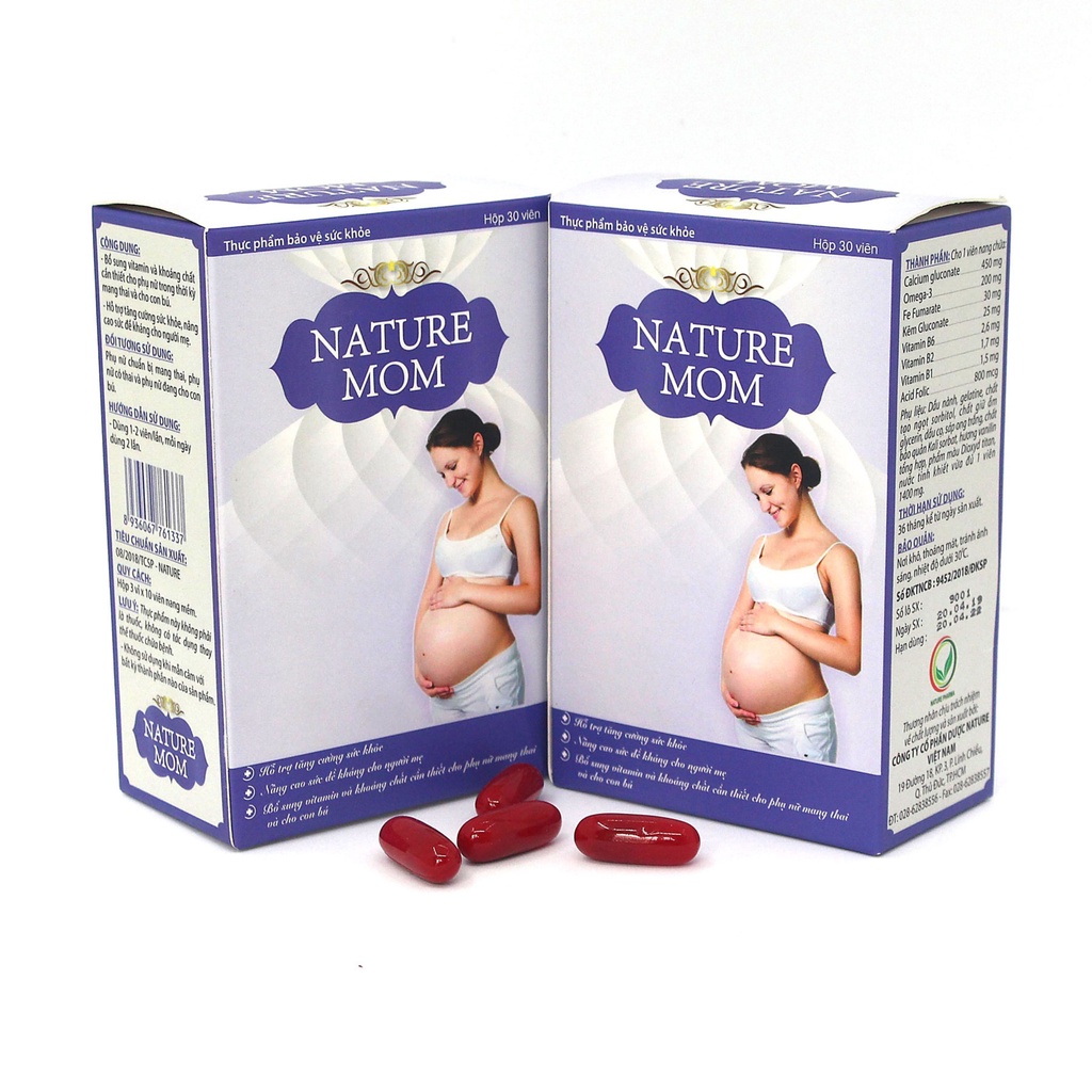 Viên Vitamin Nature Mom Bổ Sung Dưỡng Chất, Vitamin Cho Phụ Nữ Mang T.hai - Greenmec