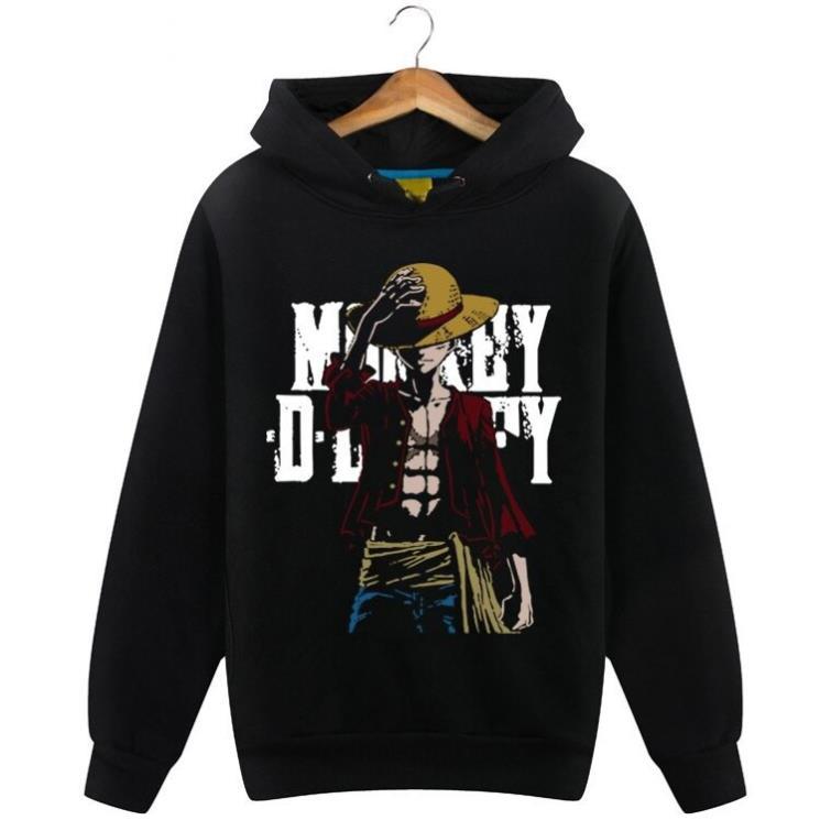 Áo Khoác Hoodie In Hình Luffy Anime One Piece Thời Trang 2019 Cho Nam