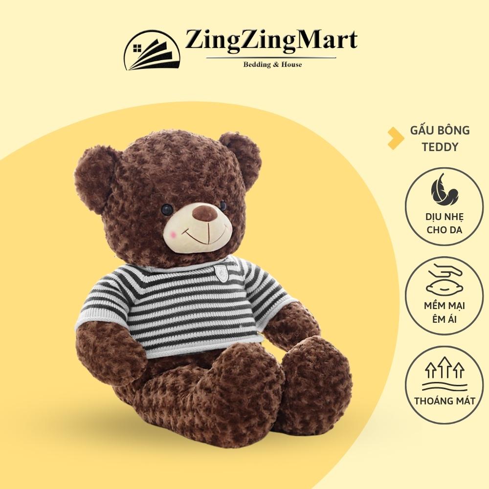 Gấu Teddy Nhồi Bông Siêu To - Gấu nhồi bông cho bé siêu mềm mịn - ZingZingMart Bedding &amp; Housse