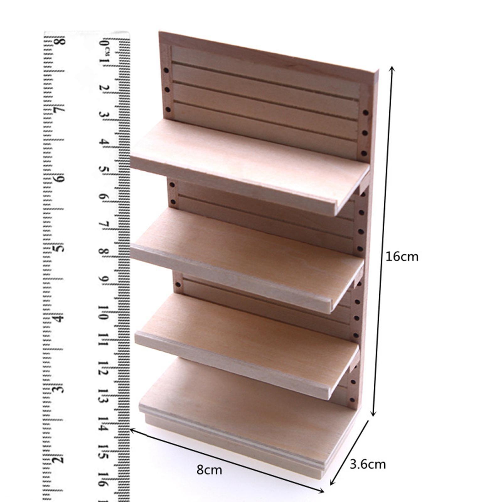 1:12 Dollhouse Display Mini Shelf Miniature Furniture Accessories Cabinet