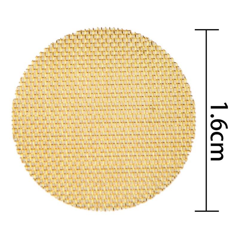 Set 100 Ống Lưới Lọc Kim Loại Mạ Vàng Bạc 19 mm / 0.75inch Hb Chuyên Dụng