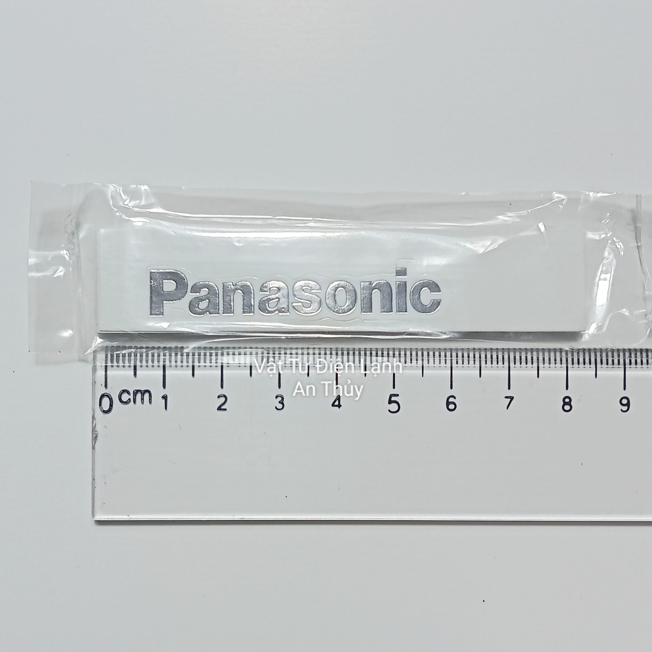Combo 10 tem cho PANASONIC dán đầu lạnh chữ bạc - Tem dán mặt lạnh điều hòa - Tem dán mặt lạnh máy lạnh, Tem decan điều hòa
