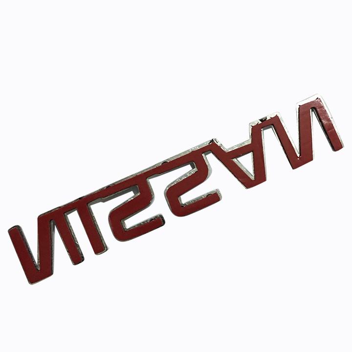 Logo Chữ Nổi NISSAN Dán Trang Trí Đuôi Xe - Đẹp