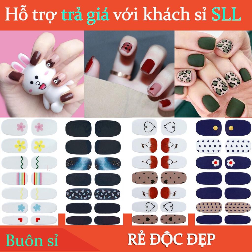 Miếng dán móng tay nail nhiều hình dễ thương N02