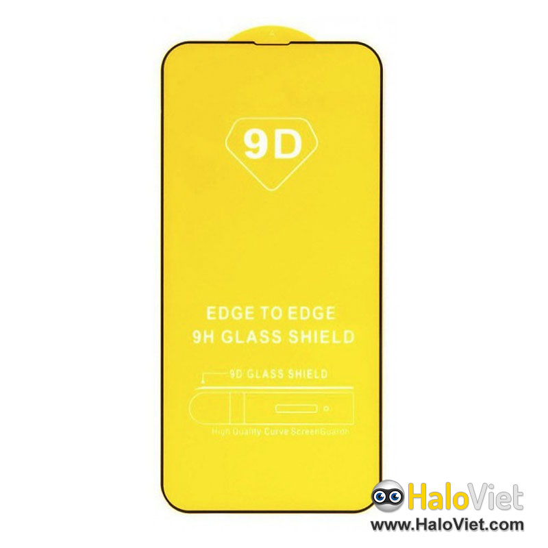 Miếng dán kính cường lực 9D Full màn hình cho iPhone 13 / 13 Pro / 13 Pro Max / 14 / 14 Pro / 14 Plus / 14 Pro Max