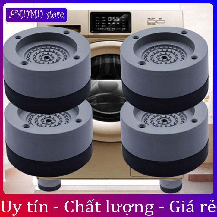 Combo 4 chân đế kê máy giặt tủ lạnh chống rung chống ồn