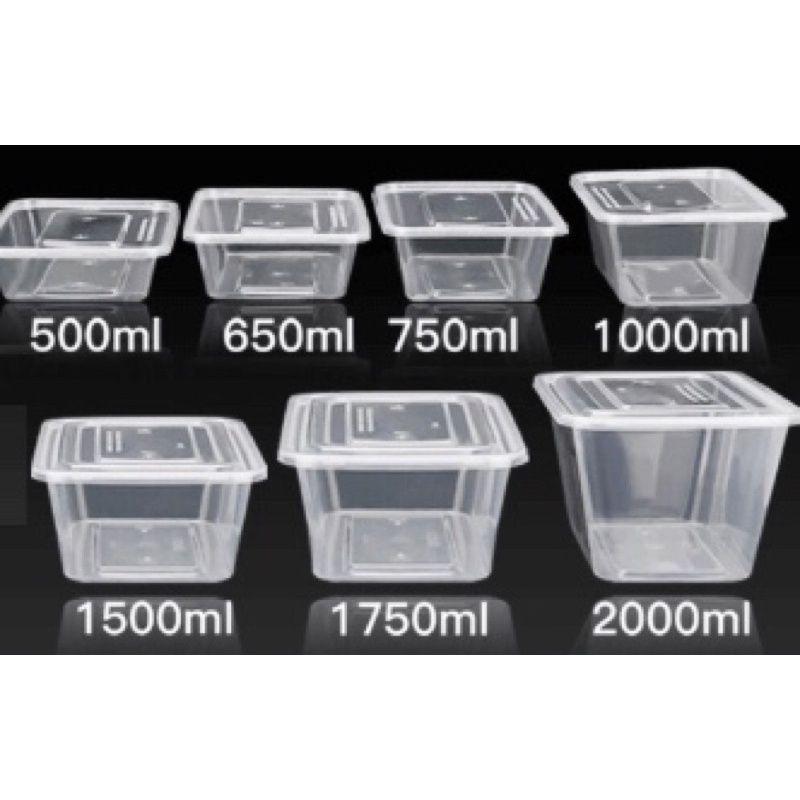 20 hộp nhựa đựng đồ tiện ích 1000ml có nắp ( thực ~ 900ml)