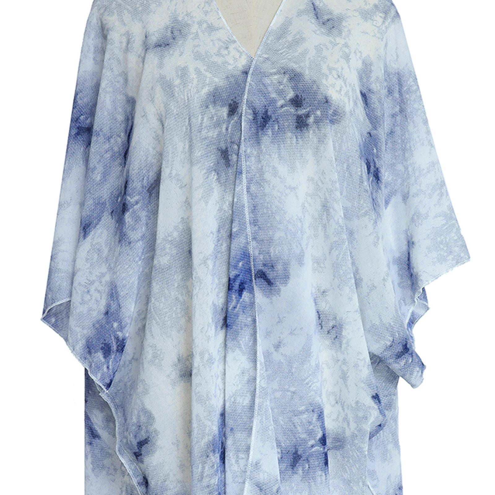 Womens Bohemian Chiffon Bikini Swimsuit Cover Up Swimwear Printed Cardigan
