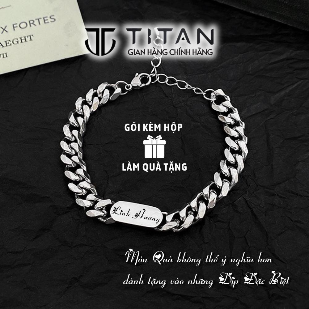 Vòng đôi Khắc Tên theo yêu cầu, vòng nam nữ lắc ngắn, quà tặng tình yêu cho bạn trai bạn gái, bạc