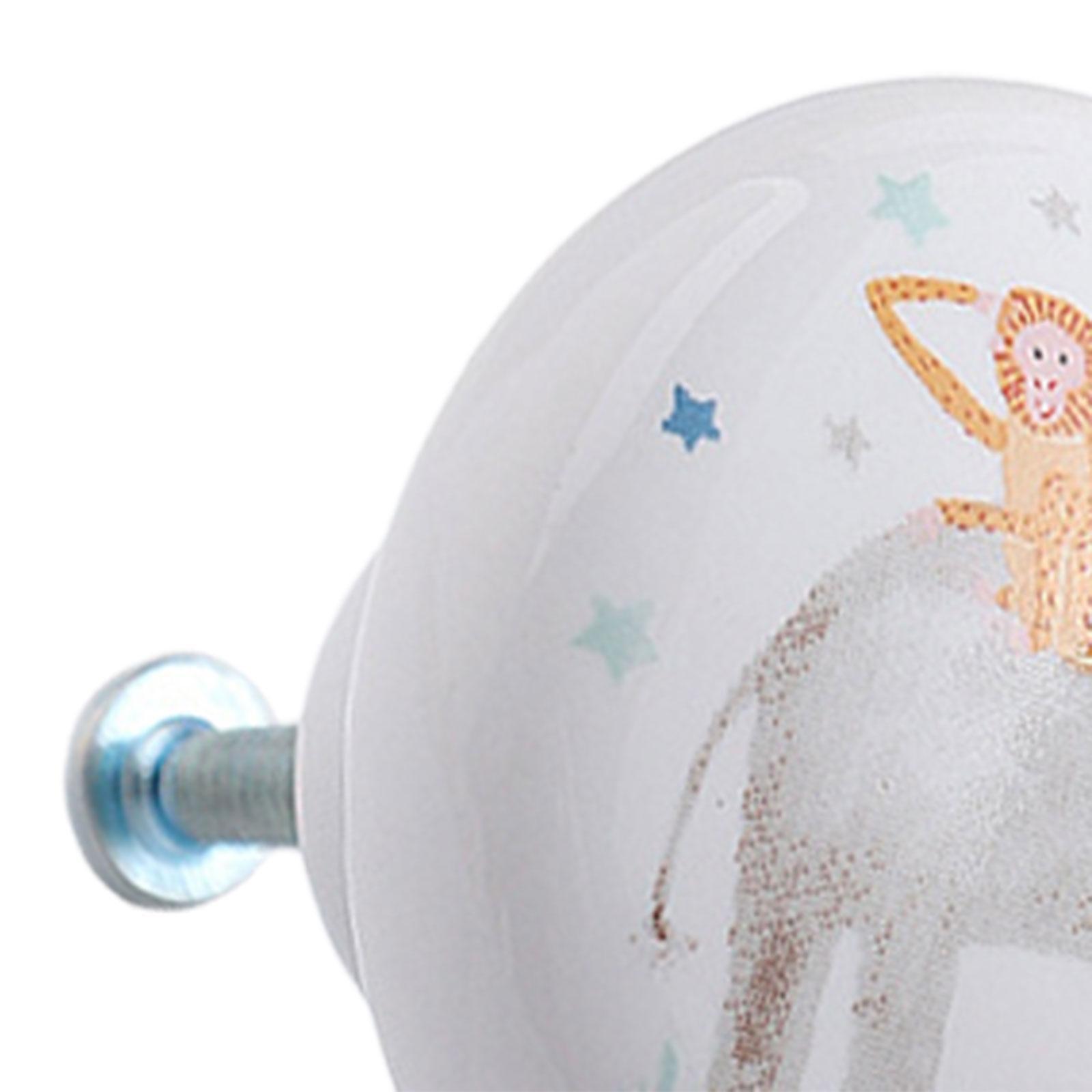 4Pcs Ceramic Drawer Knobs Cabinet Knobs for Furniture Cupboard Children Room