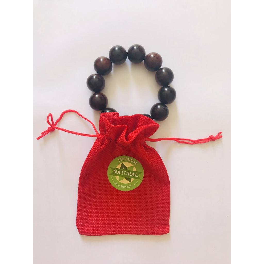 Vòng tay gỗ Trắc Long Chuột 12 hạt