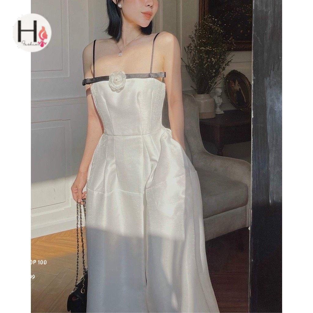 VÁY ĐI TIỆC CÔNG CHÚA CAO CẤP KÈM TAG HOA