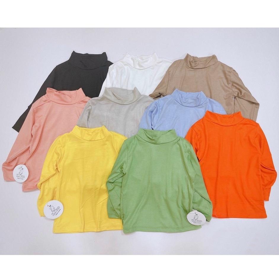 Áo giữ nhiệt cho bé cổ 3p chất thun lạnh áo thun dài tay bé trai, bé gái LYBABY AP11