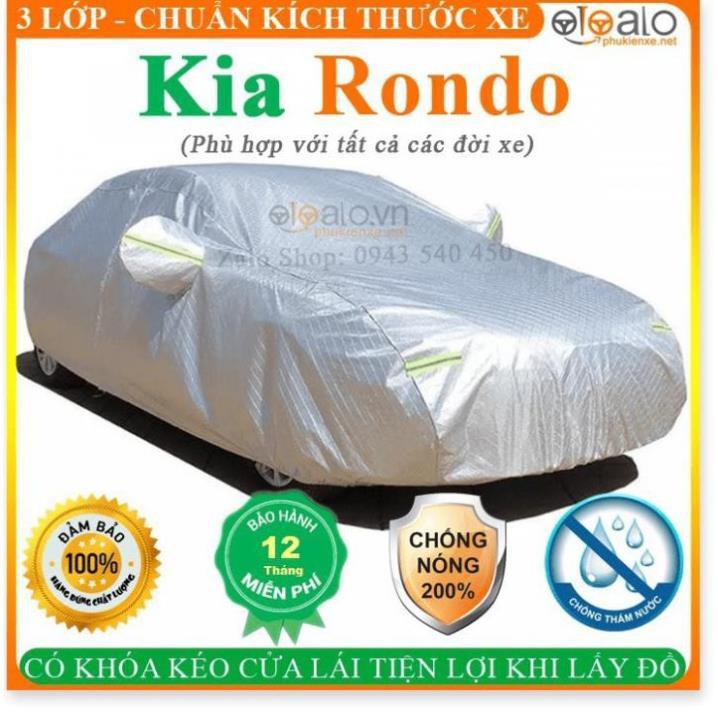 Bạt Phủ dành cho Ô Tô Kia Rondo Cao Cấp 3 Lớp Chống Nắng Nóng Chống Nước Chống xước