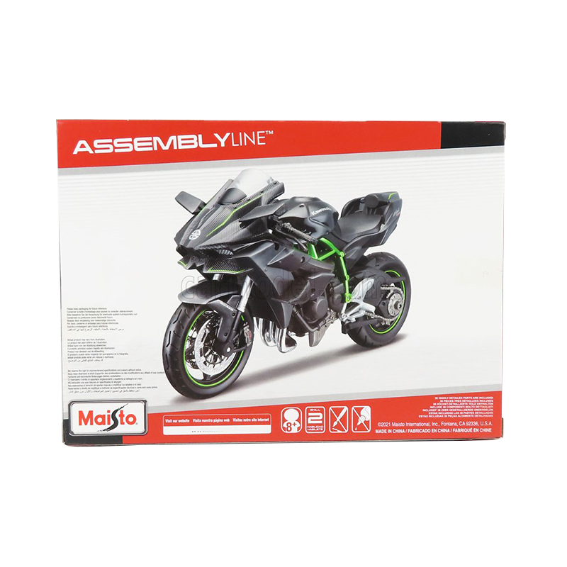 Đồ Chơi MAISTO Xe Mô Tô Lắp Ráp Kawasaki Ninja H2TM R Tỉ Lệ 1:12 39198/MT39051AL