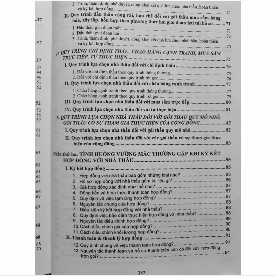 Sách Tra Cứu Các Vấn Đề Cơ Bản về ĐẤU THẦU, Kế Hoạch Lựa Chọn Nhà Thầu và Một Số Tình Huống Thường Gặp Khi Ký Kết Hợp Đồng - V2150D