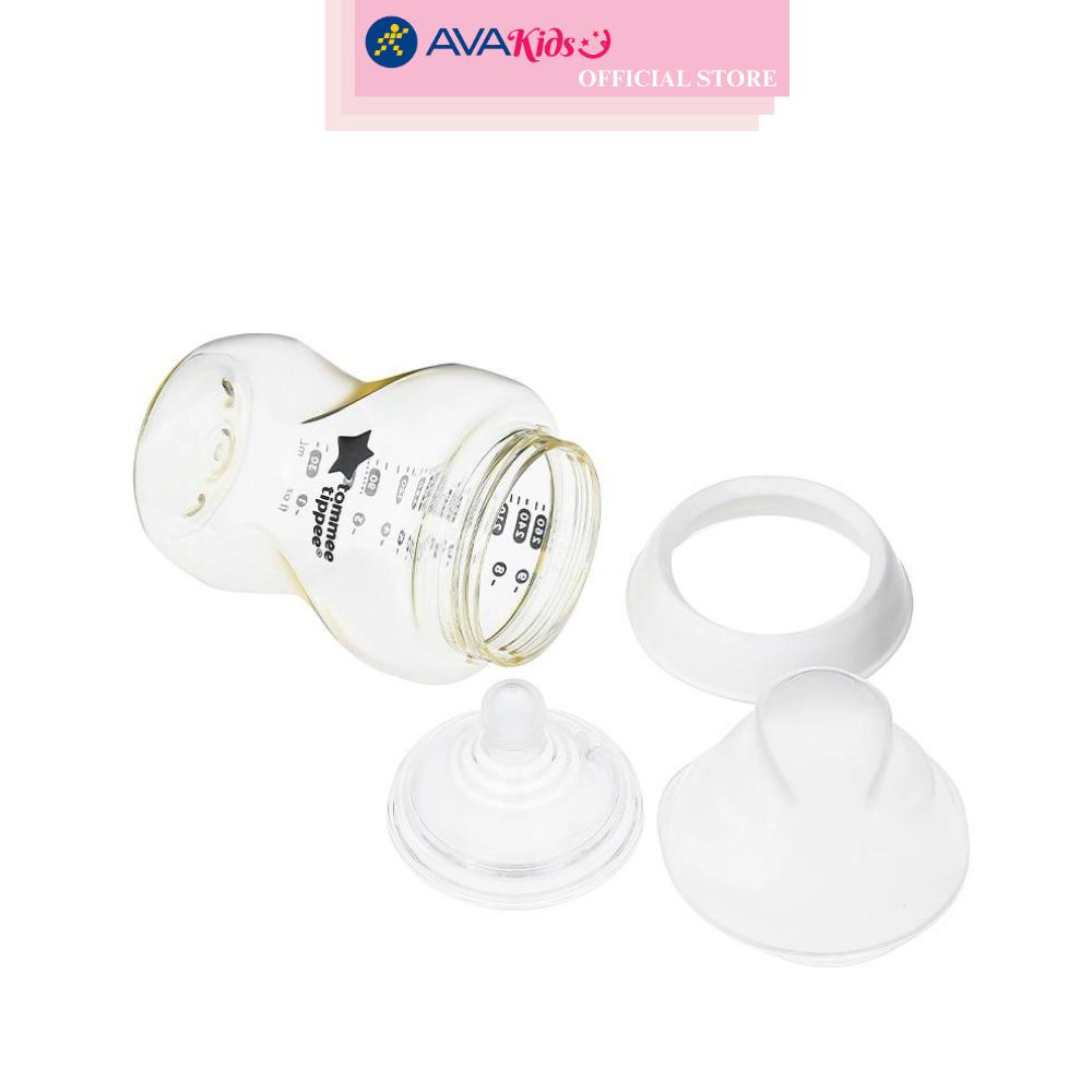 Bình sữa nhựa PPSU Tommee Tippee Natural Start 423937 cổ rộng 260 ml (3 - 6 tháng)