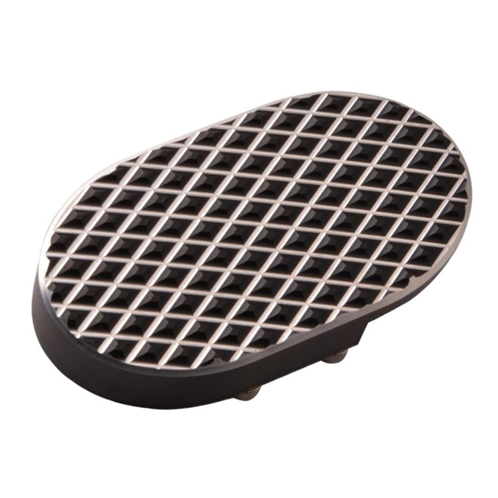 Black Aluminum Footrest Brake Pad Cover Protector Motorbike ATV Accessories