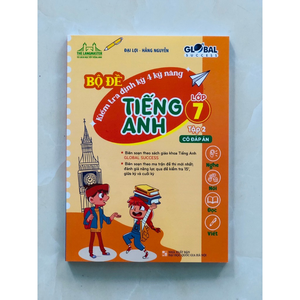 Sách - Combo 2c - GLOBAL SUCCESS - Bộ đề kiểm tra định kỳ 4 kỹ năng tiếng anh lớp 7