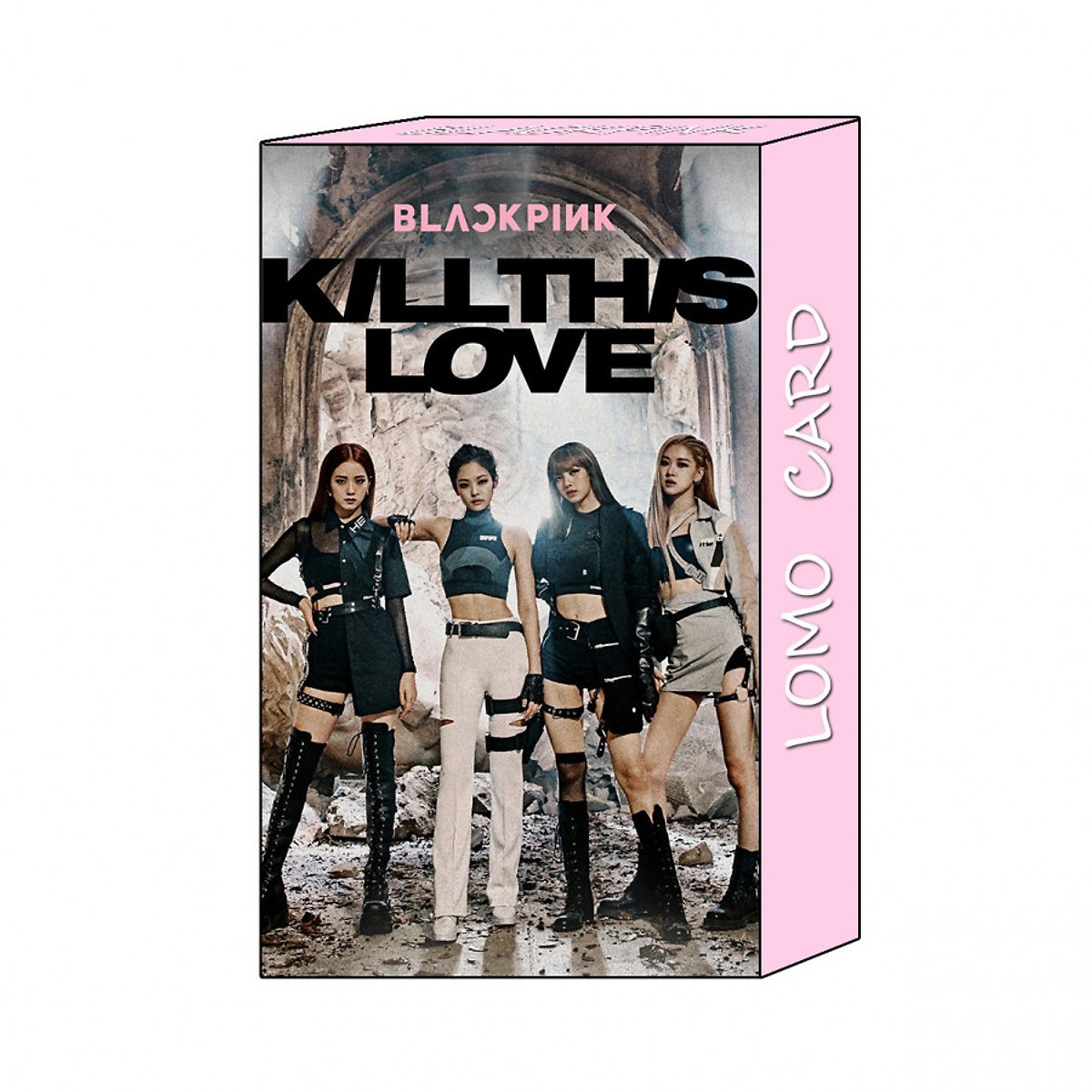 Lomo card BLACK PINK &quot;Kill this Love&quot; (Tặng móc khóa gỗ BTS thiết kế độc quyền)