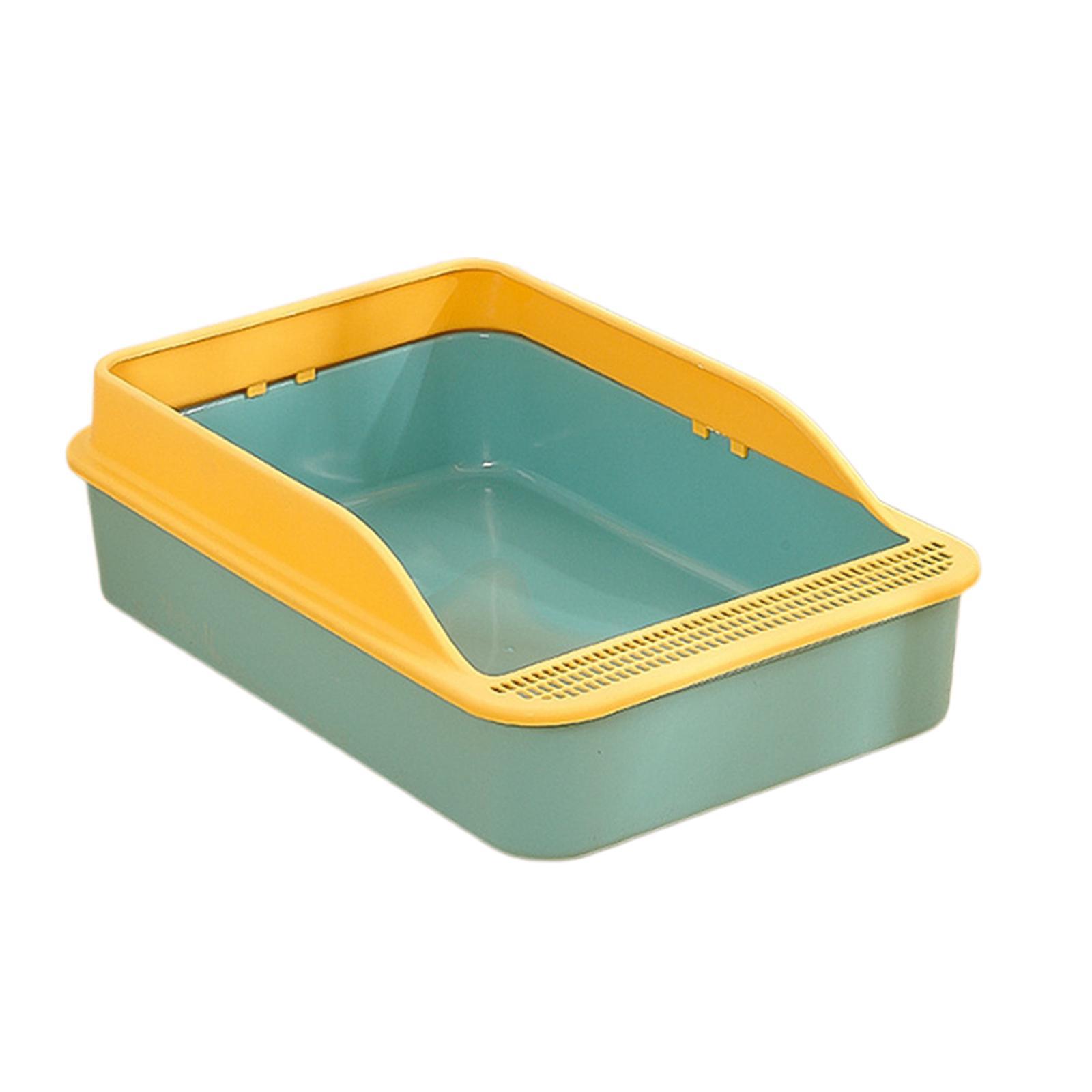 Cat Litter Box Open Top Pet Litter Tray for Indoor Cats Small Animals Travel