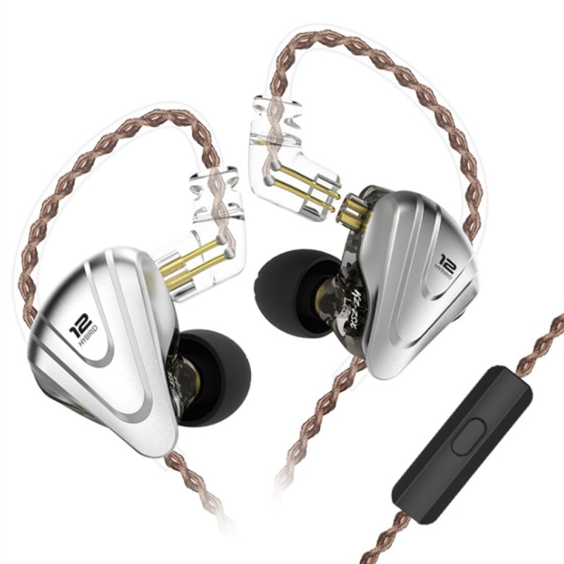 [NC] Tai Nghe KZ ZSX Kiểm Âm Nhét Tai Hybrid 12 Driver In Ear Hifi | Nhấn Bass | Chuyên Nghe Nhạc Rock Dane EDM | Có Mic | Hàng Chính Hãng