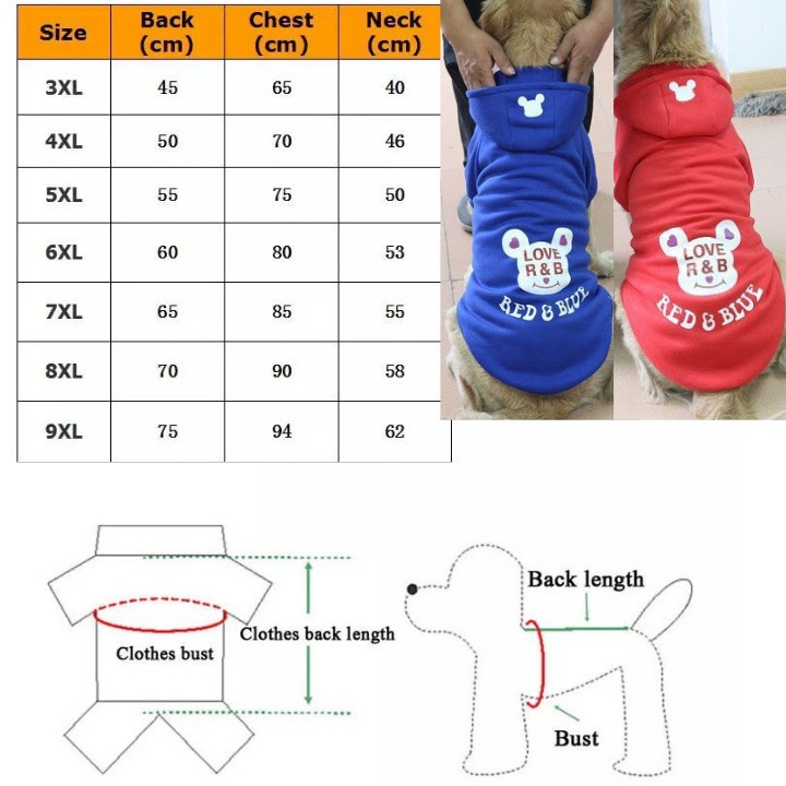 ÁO HOODIE CHO CHÓ RED AND BULL DÀNH CHO CHÓ LỚN - SP000604