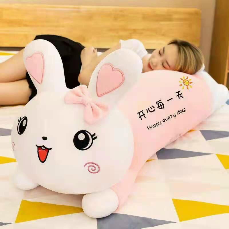 Gấu Bông Thỏ Coplay Mặc Áo Siêu xinh - Thú Bông Thỏ Nằm Size 1m3