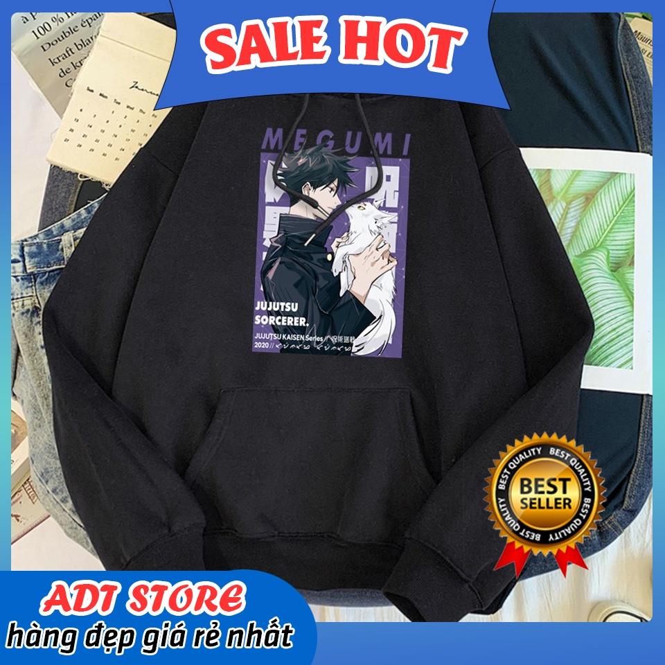 Áo Hoodie Anime Jujutsu Kaisen Fushiguro Megumi cực chất phong cách streetwear độc chất giá siêu rẻ