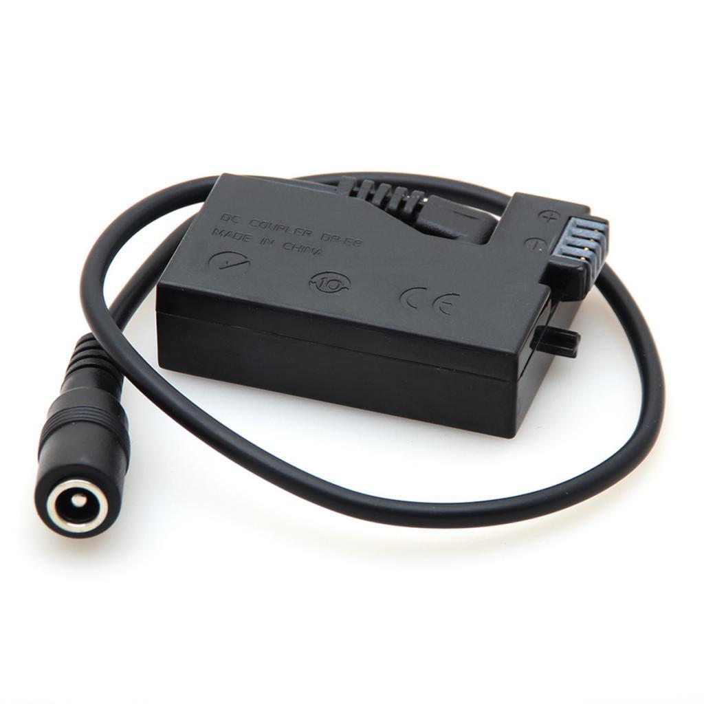 DR-E8 Dummy Battery With DC Power For Canon + NP-FW50 Dummy Battery For Sony