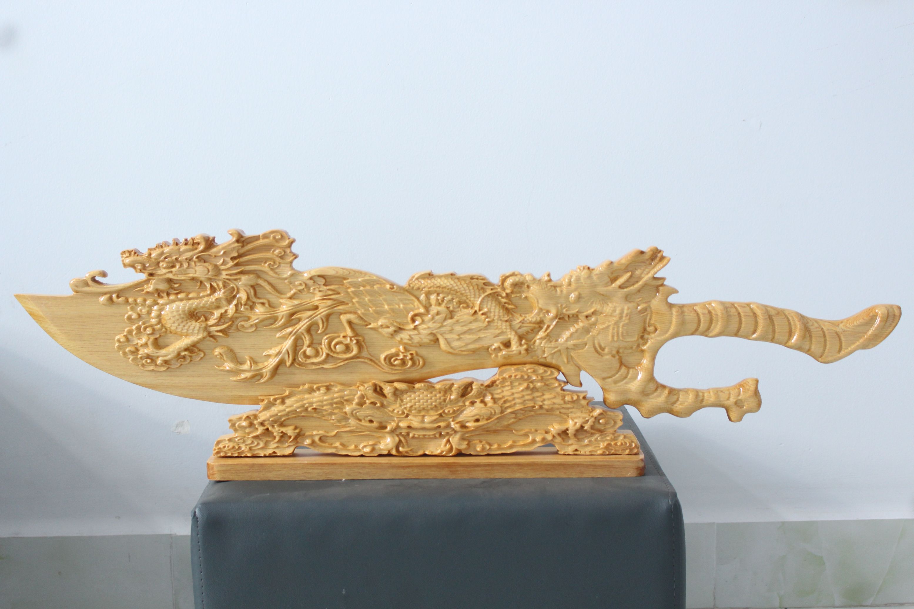 ĐAO GỖ pomu phong thủy dài 75cm