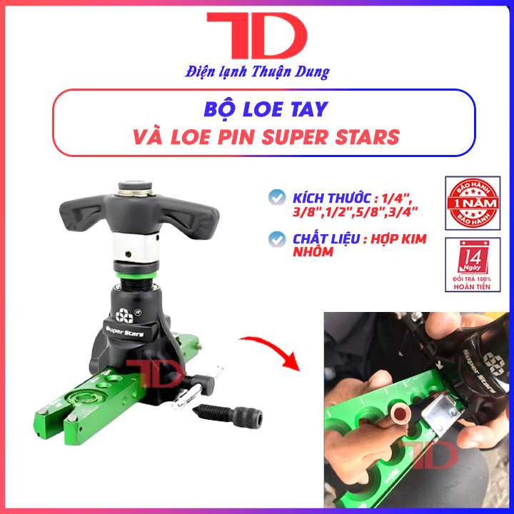 Bộ loe tay và loe pin Super Stars ST-R806A, Điện lạnh Thuận Dung