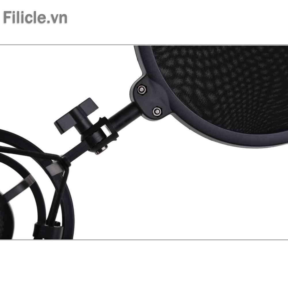 Bộ Giá Đỡ Chống Sốc + Lưới Lọc Âm Thanh Chuyên Dụng Cho Micro