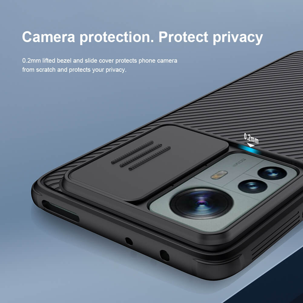 Ốp lưng dành cho Xiaomi 12 Pro - 12S Pro Camshield Pro chống sốc Nillkin - Hàng nhập khẩu