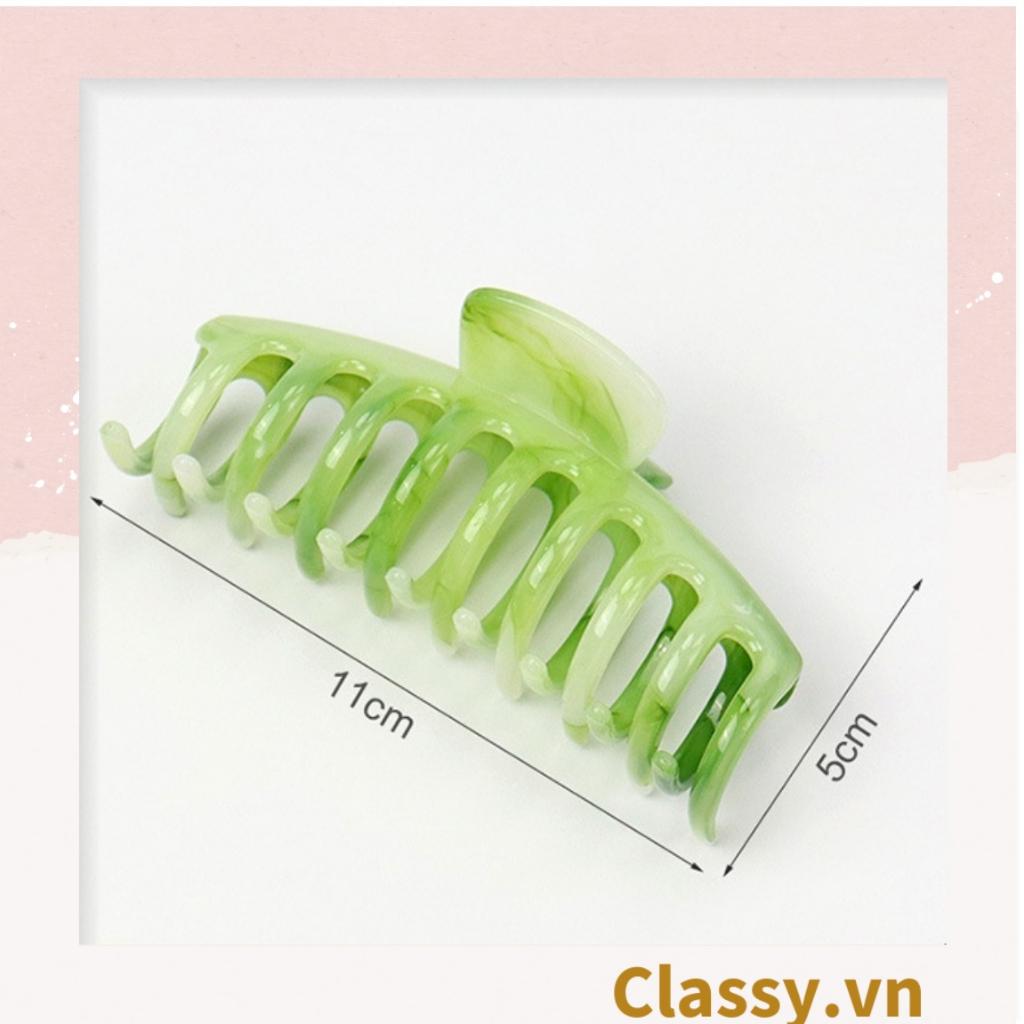 Kẹp càng cua Classy  kẹp tóc cỡ lớn, màu cẩm thạch PK1612