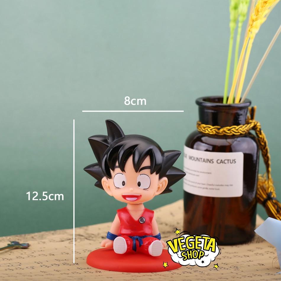 Mô hình Dragon Ball - Mô hình Songoku Goku & Krillin - Mô hình gật gù có lò xo ở đầu - Cao 10,5~12,5cm