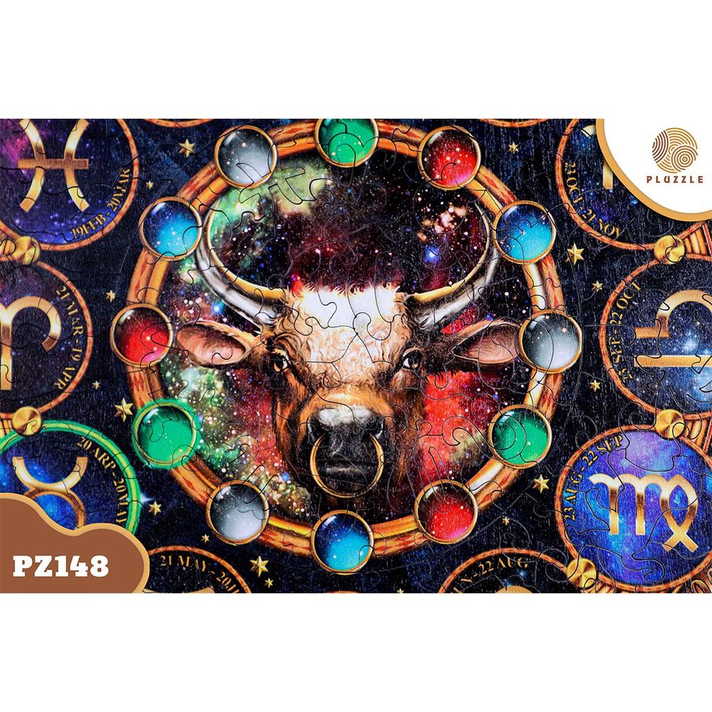 PLUZZLE Bộ xếp hình gỗ thông minh puzzle đồ chơi ghép hình – Cung Kim Ngưu - PZ148