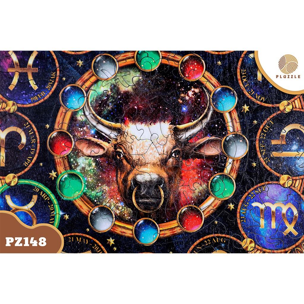 PLUZZLE Bộ xếp hình gỗ thông minh puzzle đồ chơi ghép hình – Cung Kim Ngưu -  PZ148