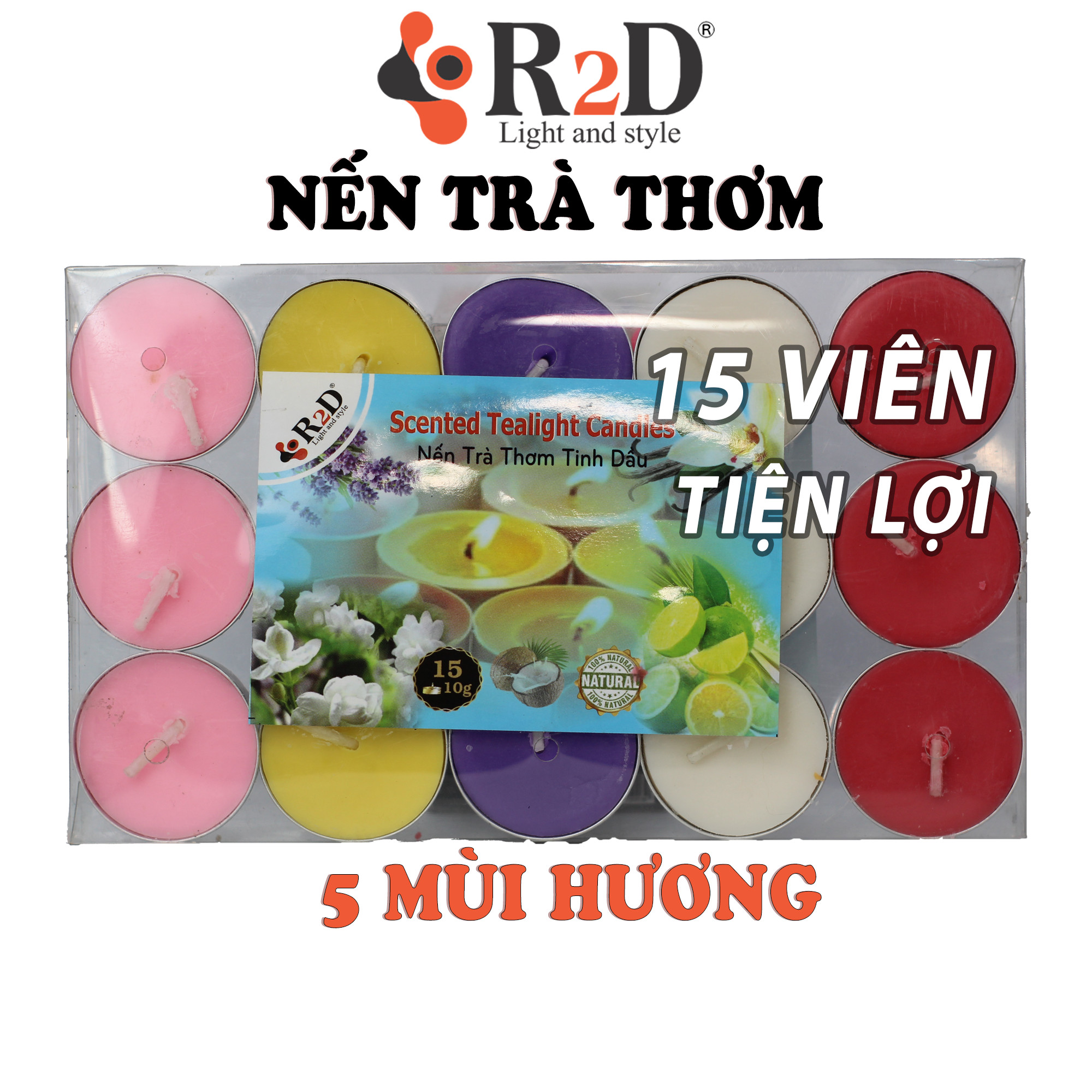 Nến Trà Thơm Tinh Dầu, Nến Trà, Nến Thơm, Nến Thơm Tinh Dầu, Chính Hãng Từ Shop R2D, Làm Từ Nguyên Liệu Tự Nhiên, Lành Tính.