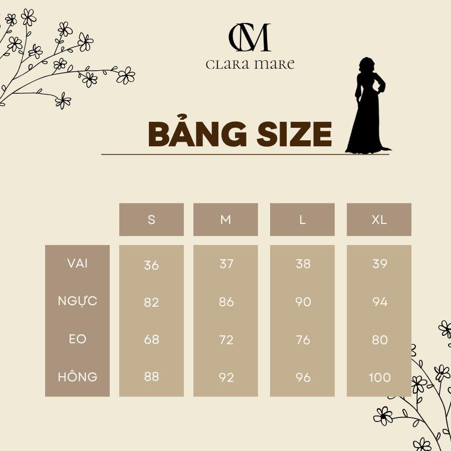 Áo cardigan chất liệu jersey co giãn, dài tay, cài cúc trước, có thể khoác nhẹ CLARA MARE BLS4013