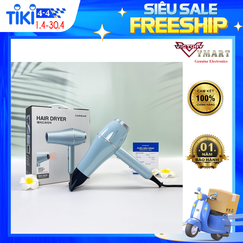 Máy Sấy Tóc Lock&amp;Lock air dryer ENA144BLU (Model 2023) - Hàng Chính Hãng