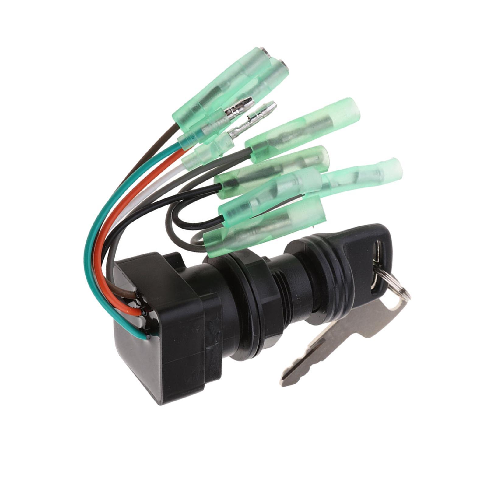 Boat Ignition Key Switch Assembly Sturdy Accessory Parts Easy Installation Outboard Motor Control Box Replacement Upgrade Repair 37110-92E01