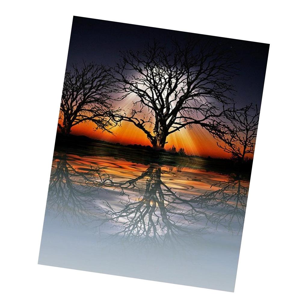 Home Diamond Painting Colorful Tree Sunlight Fashion Wall Decor Handmade DIY