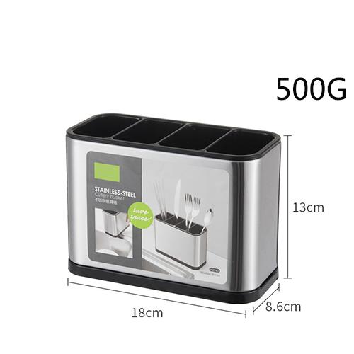 Nhà Bếp Thép Không Gỉ Hộp Bảo Quản Gia Dụng Nhà Bếp Lưu Trữ Đũa Lồng Thoát Nước Tổ Chức Đũa Có Giá Để Đồ