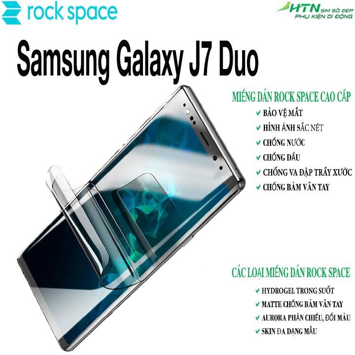 Miếng dán PPF cao cấp rock space cho samsung J7 Duo dán mặt trước/ mặt sau lưng điện thoại tự phục hồi vết xước nhỏ chống ánh sáng xanh - Hàng chính hãng