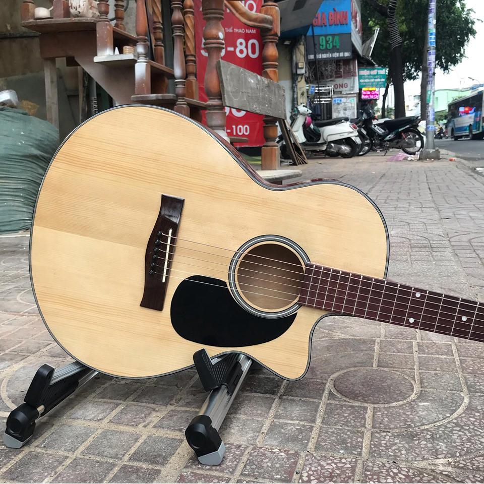 Đàn guitar Việt nam mặt gỗ tự nhiên,guitar E-75Sv cho người mới chơi