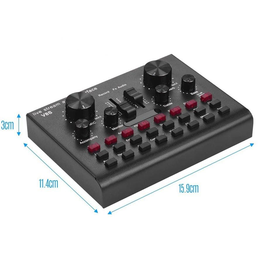 Sound Card Thu Âm Thanh Và Livestream Cuvave V8S - Bluetooth USB Audio Interface Soundcard Auto Tune