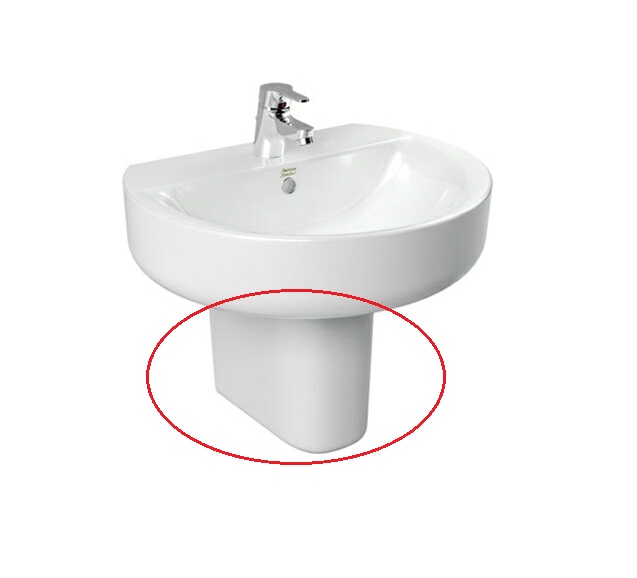 Chân chậu rửa mặt lavabo lửng American 0740-WT