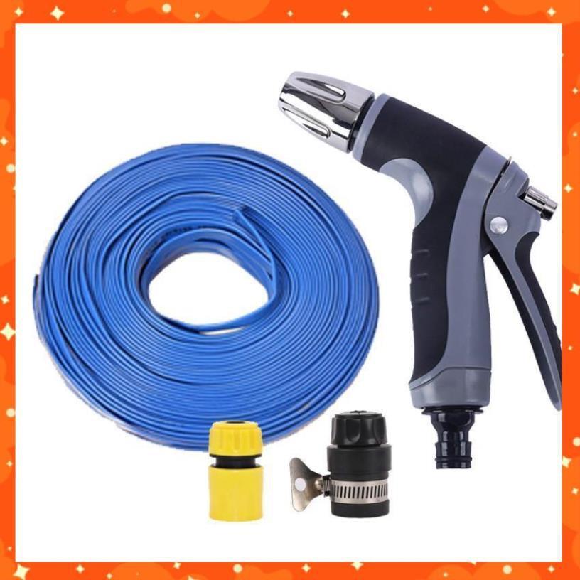 Bộ dây và vòi xịt tăng áp rửa xe tưới cây