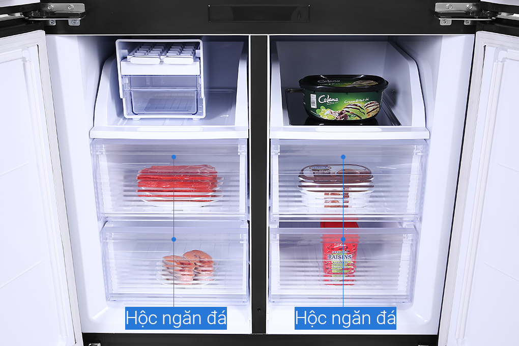 Tủ lạnh Sharp Inverter 525 lít SJ-FXP600VG-BK - Hàng Chính Hãng - Chỉ Giao HCM